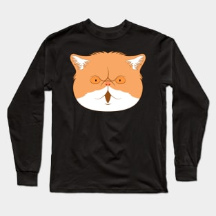 Exotic Shorthair Cat Head Long Sleeve T-Shirt